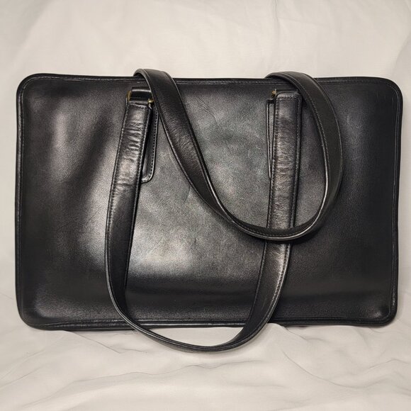 Vintage Coach Marketing Tote | Black Leather Briefcase | Made in NYC - Picture 6 of 6